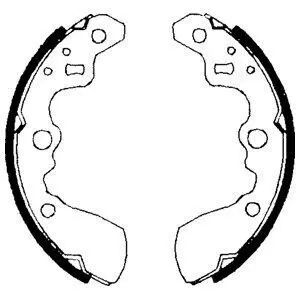 Гальмівна колодка SUZUKI SWIFT, SWIFT II 1.0/1.3 03.89-12.05 Delphi LS1710