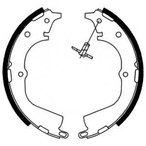 Гальмівна колодка TOYOTA HIACE IV, HILUX V, HILUX VI VW TARO 2.0-3.0D 09.88-12.12 Delphi LS1744