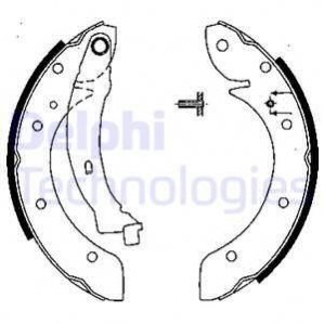 Барабанні(тормозні) колодки Delphi LS1838 (фото 1)