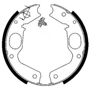 Барабанные(тормозные) колодки Delphi LS1898