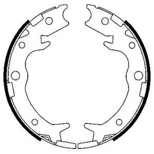 Гальмівна колодка ACURA RL, TL HONDA ACCORD VII, CR-V II, CROSSROAD, ELEMENT, FR-V, LEGEND III, ODYSSEY, SHUTTLE, STEPWGN, STREAM 1.7-3.5 10.94-12.11 Delphi LS1900