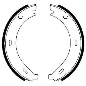 Фото Колодки ручника MB Vito (W638) 96-03 (178x20) (з пружинками) Delphi (LS1902) зображення 1