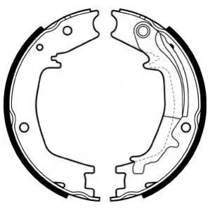 Фото Комплект гальмівних колодок Hyundai Santa Fe 00-10/Elantra 05-/Kia Optima 15-/Sportage 04- (190x40) Delphi (LS1985) зображення 1