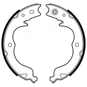 Гальмівна колодка CITROEN C-CROSSER, C-CROSSER ENTERPRISE MITSUBISHI ENDEAVOR, GRANDIS, LANCER VIII, OUTLANDER II, OUTLANDER III PEUGEOT 4007 SUBARU FORESTER, IMPREZA, LEGACY V 1.5-3.8 01.03 Delphi LS2008