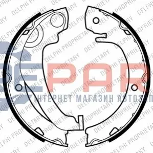 Фото Барабанные(тормозные) колодки Delphi (LS2020) изображение 1
