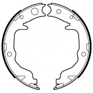 Фото Колодки ручника Peugeot 4008/Mitsubishi Outlander 06- (167x32) Delphi (LS2026) зображення 1