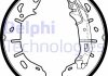 Тормозные колодки, барабанные - Delphi LS2050 (77365346, 1605188, 95515317)