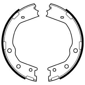 Колодки гальмівні барабанні (комплект 4 шт) Delphi LS2067