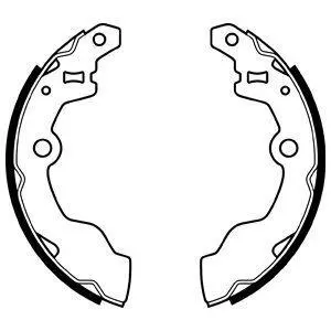Гальмівна колодка SUZUKI ALTO IV 0.8/1.0 11.93-06.02 Delphi LS2069