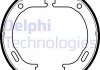 Тормозные колодки, барабанные - Delphi LS2076 (05093390AA, 05093390AC, O5O9339OAA)
