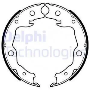 Гальмівна колодка NISSAN JUKE, LEAF, NV200, NV200 / EVALIA, PULSAR, ROGUE, SENTRA VII, TIIDA 1.2-Electric 01.07 Delphi LS2116