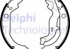 Тормозные колодки, барабанные - Delphi LS2127 (440605238R, 440607493R)