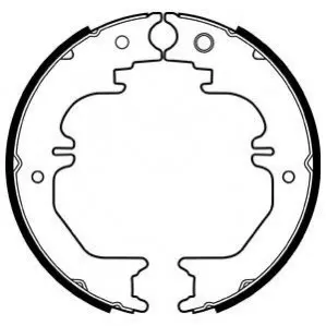 Фото Тормозные колодки, барабанные Delphi (LS2132) изображение 1