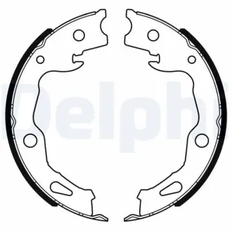 Гальмівна колодка RENAULT KOLEOS II 1.3-2.5 04.16 Delphi LS2186 Купити в Україні