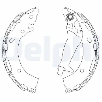 Гальмівна колодка HYUNDAI GETZ, I10 III 1.0-1.6 09.02 Delphi LS2195 Купити в Україні