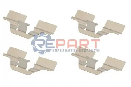 Планка супорта (переднього/заднього) прижимна (к-кт) Peugeot Partner 1.4-2.0HDi 00- (TRW) Delphi LX0307 Купити в Україні