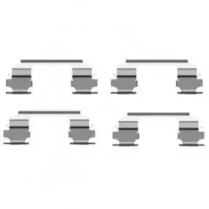 Мотажний комплект гальмівних колодок Delphi LX0462 Купити в Україні