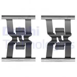 Монтажный набор тормозных колодок PORSCHE CAYENNE, PANAMERA, PANAMERA SPORT TURISMO VW TOUAREG 2.0-4.8 01.10- Delphi LX0641