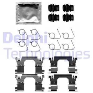 Монтажний набір гальмівних колодок INFINITI Q50 MITSUBISHI ASX NISSAN QASHQAI II, X-TRAIL, X-TRAIL III OPEL GRANDLAND / GRANDLAND X, GRANDLAND X RENAULT ARKANA I, CAPTUR II 1.0-3.5H 04.13 Delphi LX0701