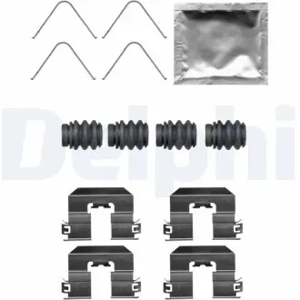 Монтажний набір гальмівних колодок HYUNDAI I40 I, I40 I CW, IX35, TUCSON KIA SPORTAGE IV PEUGEOT 5008 II 1.2-2.4 07.11 Delphi LX0706