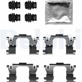 Монтажний набір гальмівних колодок NISSAN X-TRAIL, X-TRAIL III RENAULT ESPACE V, GRAND SCENIC IV, MEGANE IV, SCENIC IV, TALISMAN TOYOTA AVENSIS 1.2-2.0D 04.14 Delphi LX0709