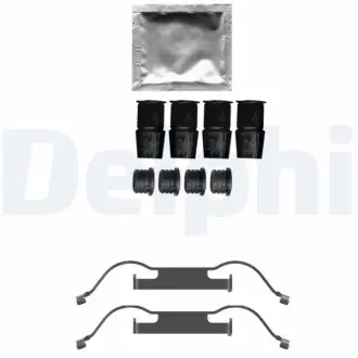 Монтажний набір гальмівних колодок DS DS 7 CITROEN BERLINGO, C3 PICASSO, C5 AIRCROSS, C5 AIRCROSS II, C5 X FIAT DOBLO OPEL COMBO, COMBO E TOUR / LIFE 1.2-Electric 09.10 Delphi LX0733