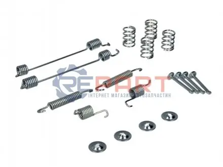 Комплект пружинок колодок ручника Renault Clio /Peugeot 206 1.1-1.9TD 98- Delphi LY1061 Купити в Україні
