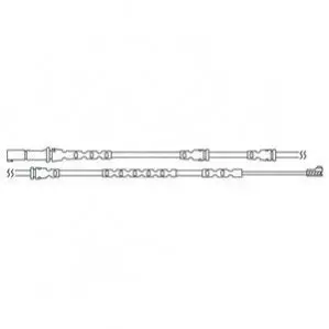 Датчик зносу гальмівних колодок (передніх) BMW X5 (E70)/X6 (E71/E72) 08-14 (L=1020mm) Delphi LZ0219 Купити в Україні