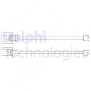 Датчик зносу гальмівних колодок VW Touareg 3.0-4.2 10- Delphi LZ0248 Купити в Україні