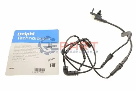 Датчик зносу гальмівних колодок (задніх) Land Rover Range Rover Evoque 11-19 (L=1220mm) Delphi LZ0319 Купити в Україні