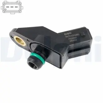Датчик тиску у впускному колекторі (3 pin) CITROEN BERLINGO, EVASION, SAXO, XANTIA, XM, XSARA, ZX FIAT ULYSSE LANCIA ZETA PEUGEOT 106 II, 206, 306, 406, 605, 806, PARTNER 1.1-3.0 06.89-12.15 Delphi PS2008112B1