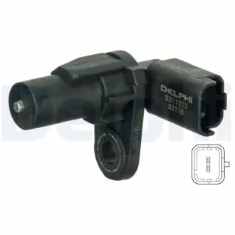 Датчик положення колінчастого вала NISSAN PRIMASTAR OPEL VIVARO A RENAULT CLIO III, ESPACE IV, GRAND SCENIC II, LAGUNA, LAGUNA II, LAGUNA III, MEGANE II, MEGANE III, SCENIC II 1.4-3.5 03.01 Delphi SS11223