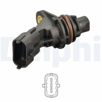 Датчик положення розподільчого валу FORD B-MAX, C-MAX II, ECOSPORT, FIESTA VI, FIESTA VII, FOCUS III, FOCUS IV, GRAND C-MAX, KUGA III, MONDEO V, PUMA 1.0-2.0 02.12 Delphi SS1229412B1