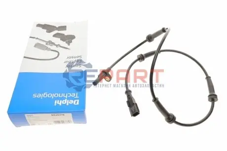 Датчик ABS (задній) Opel Vivaro/Renault Trafic II 1.9D-2.5DTI 01- Delphi SS20376 Купити в Україні