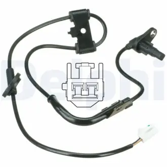 Датчик ABS задн Лів HYUNDAI COUPE II, TIBURON 1.6/2.0/2.7 01.01-08.09 Delphi SS20528