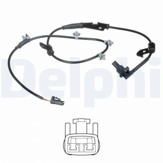 Датчик ABS HYUNDAI P. COUPE 1,6 06- PR Delphi SS20531