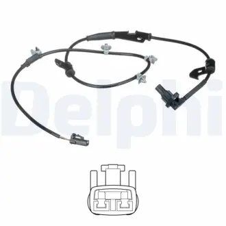 Датчик ABS передн Прав HYUNDAI COUPE II, TIBURON 1.6/2.0/2.7 01.01-08.09 Delphi SS20531