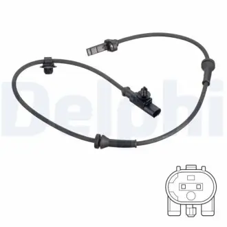 Датчик ABS передн Лів/Прав CITROEN C1 PEUGEOT 107 TOYOTA AYGO 1.0/1.4D 06.05-09.14 Delphi SS20786