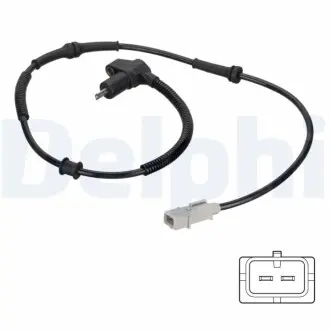 Датчик ABS задн Лів/Прав CITROEN BERLINGO, XSARA PICASSO PEUGEOT PARTNER, PARTNER ORIGIN 1.1-2.0D 06.96-12.15 Delphi SS20811