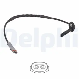Датчик ABS передн Лів/Прав OPEL ASTRA J, ASTRA J GTC, INSIGNIA A, INSIGNIA A COUNTRY, ZAFIRA C SAAB 9-5 1.3D-2.8 07.08 Delphi SS21252-12B1 Купити в Україні