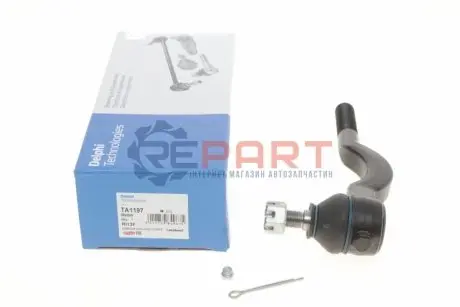 Наконечник тяги рульової Mitsubishi L 200/Pajero I/Pajero Sport I 82- Delphi TA1197 Купити в Україні