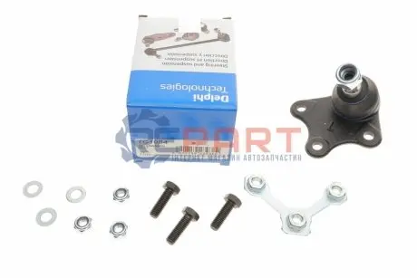 Опора кульова (передня/знизу/ззовні/L) Audi A2/Skoda Fabia/Roomster/VW Polo 99-10 Delphi TC1084 Купити в Україні