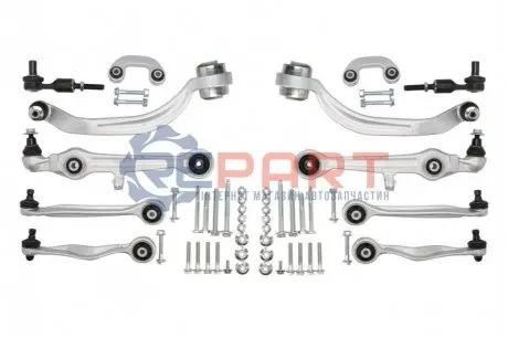 Фото Комплект важелів підвіски (передньої) Audi A4/A6/VW Passat B5 00-05 (з болтами) Delphi (TC1300KIT) зображення 1