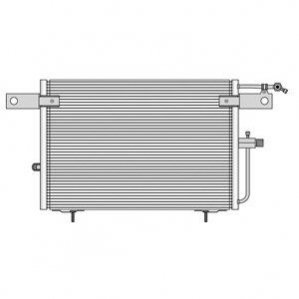 Радиатор кондиционера - (4A0260401A, 4A0260401AC, 4A0260403AB) Delphi TSP0225083