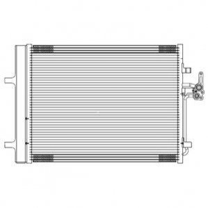 Радиатор кондиционера - (1405365, 1437112, 6G9119710CC) Delphi TSP0225689