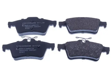 Комплект гальмівних колодок (задніх) Ford Connect 02 Denckermann B111338 Купити в Україні
