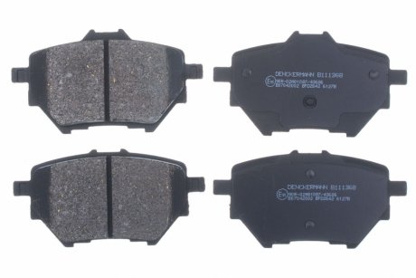 Тормозные колодки дисковые задние CITROEN C4 GRAND PICASSO II, 308 II, 308 SW II 1.2-2.0D 02.13- Denckermann B111368 (фото 1)