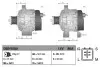 Фото Генератор (14В, 80А, новий) TOYOTA 4 RUNNER IV, 4 RUNNER V, FJ CRUISER, LAND CRUISER PRADO 4.0 11.02 Denso (DAN1080) зображення 3