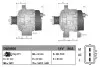Генератор (14В, 90А, новий) TOYOTA YARIS, YARIS VERSO 1.4D 09.00-09.05 Denso (DAN950) зображення 3