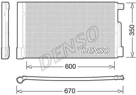 Радиатор кондиционера Denso DCN01004